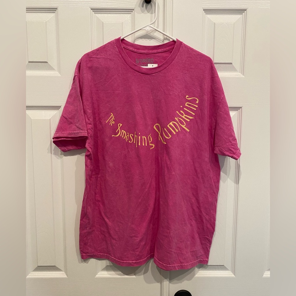 Smashing pumpkins graphic tee hot pink size XL unisex
